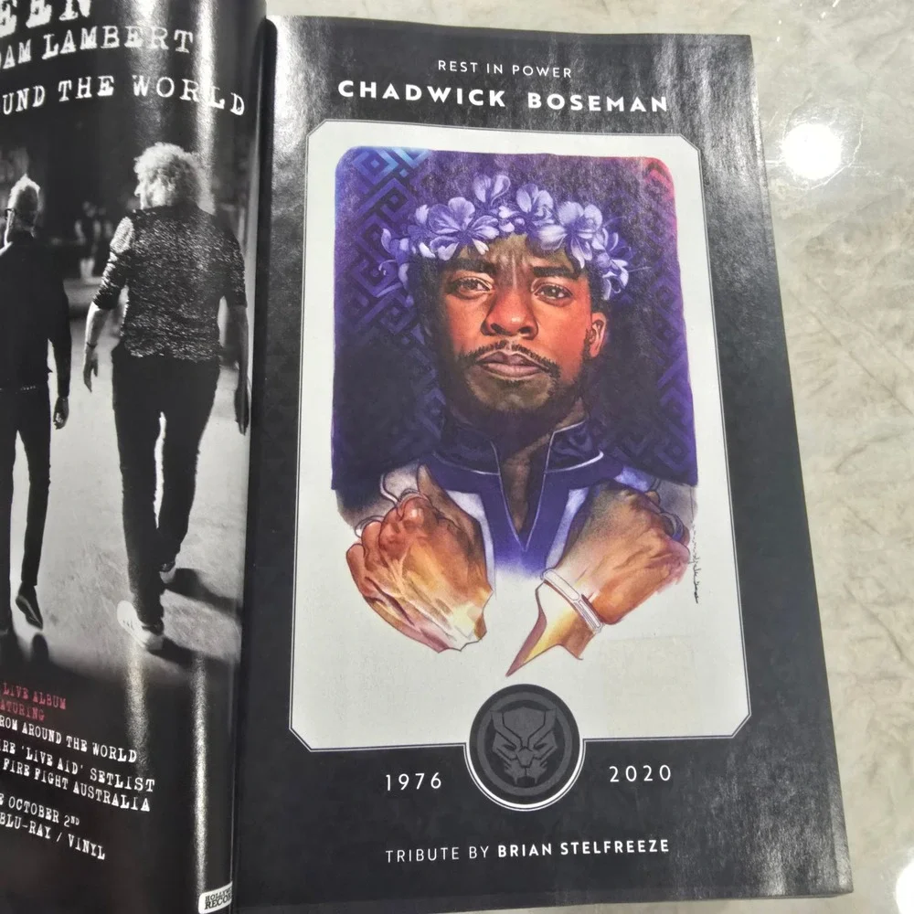 Marvel Black Panther Custom Bound Graphic Novel Chadwick Boseman Tribute Book